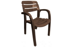 Кресло пластиковое N3 Далгория, арт. 51-110-0004-shokoladnyj