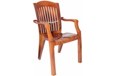 Кресло пластиковое N7 Премиум-1 серии Лессир, арт. 51-110-0010-Lessir-cvet-merbau