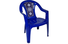 Кресло пластиковое N8 с деколем Сапфир, арт. 51-110-0013-sinij