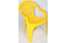 Кресло пластиковое детское, арт. 51-160-0055-zheltyj