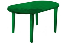 Стол пластиковый овальный, арт. 51-130-0021-temno-zelenyj