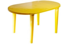 Стол пластиковый овальный, арт. 51-130-0021-zheltyj
