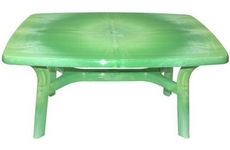 Стол пластиковый прямоугольный Премиум серии Лессир, арт. 51-130-0014-Lessir-cvet-vesenne-zelenyj