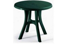 Пластиковый стол Таволи D800 мм (зеленый)