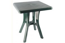 Пластиковый стол Таволи 700х700 мм (темно-зеленый)