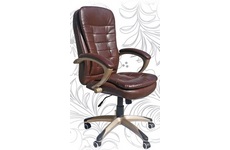 Кресло компьютерное офисное LMR-106B, коричневое