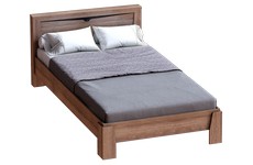 Кровать двуспальная Соренто 140х200 см (дуб стирлинг)