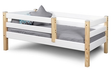 Детская кровать Соня 160х70 см (прозрачный лак/белый полупрозрачный)
