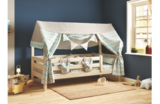 Детская кровать-домик Соня 80х190 см (прозрачный лак)