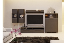 Набор мебели для гостиной Наоми N1, цвет: каркас - фон серый, фасад - джут