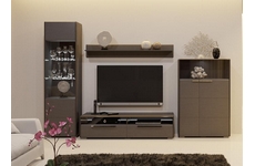 Набор мебели для гостиной Наоми N3, цвет: каркас - фон серый, фасад - джут