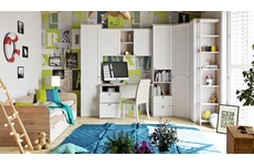 Набор мебели для детской Ривьера N3, цвет: каркас - дуб бонифацио, фасад - белый