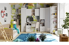 Набор мебели для детской Ривьера N5, цвет: каркас - дуб бонифацио, фасад - белый