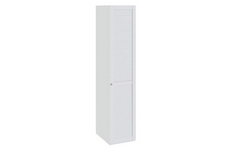 Шкаф для белья с одной дверью правый Ривьера, цвет: каркас/фасад - белый
