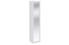 Шкаф для белья с зеркальной дверью Ривьера, цвет: каркас/фасад - белый