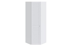Шкаф угловой с одной дверью левый Ривьера, цвет: каркас/фасад - белый