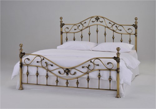 Кровать двухспальная Charlotte (Шарлотта) латунь