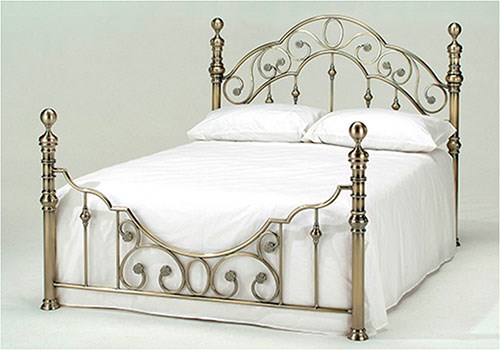 Кровать двухспальная Victoria (Виктория) латунь