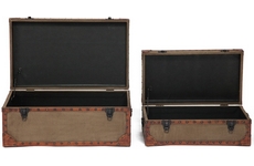 Комплект 2 столика-сундука Boutique (mod. М-11073), цвет: коричневый